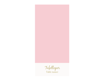 Tafelloper katoen lichtroze