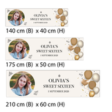 Spandoek Verjaardag 50 jaar met ballonnen