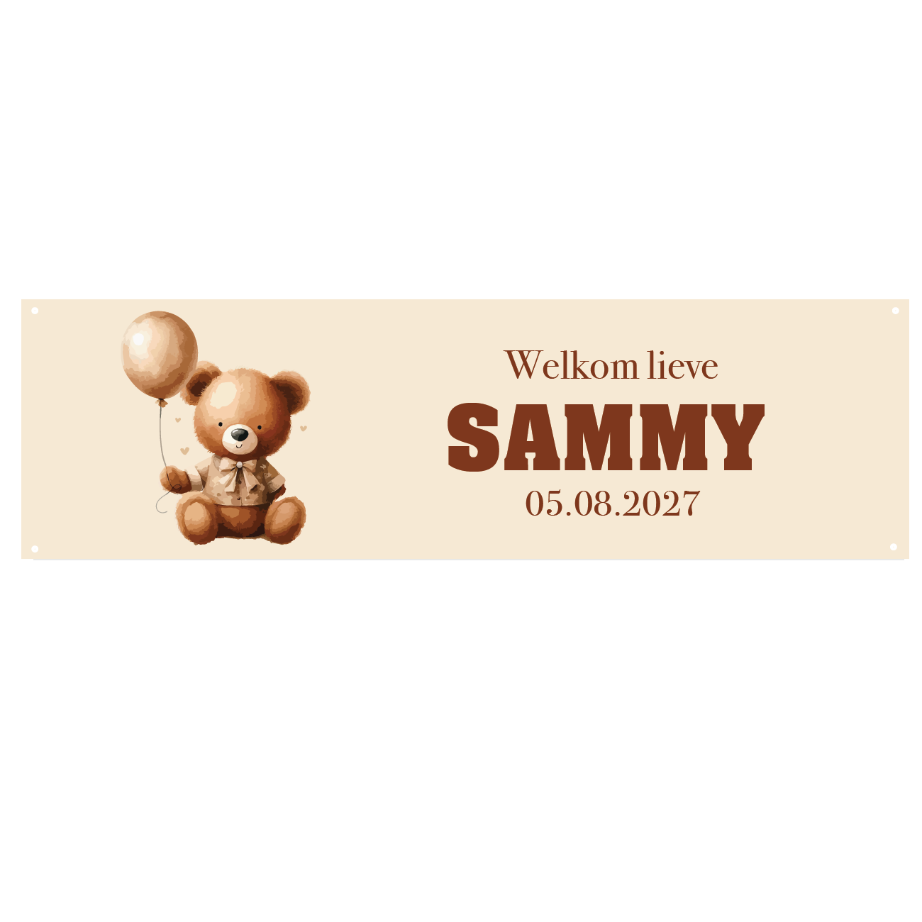 Spandoek Geboorte Teddy Bear