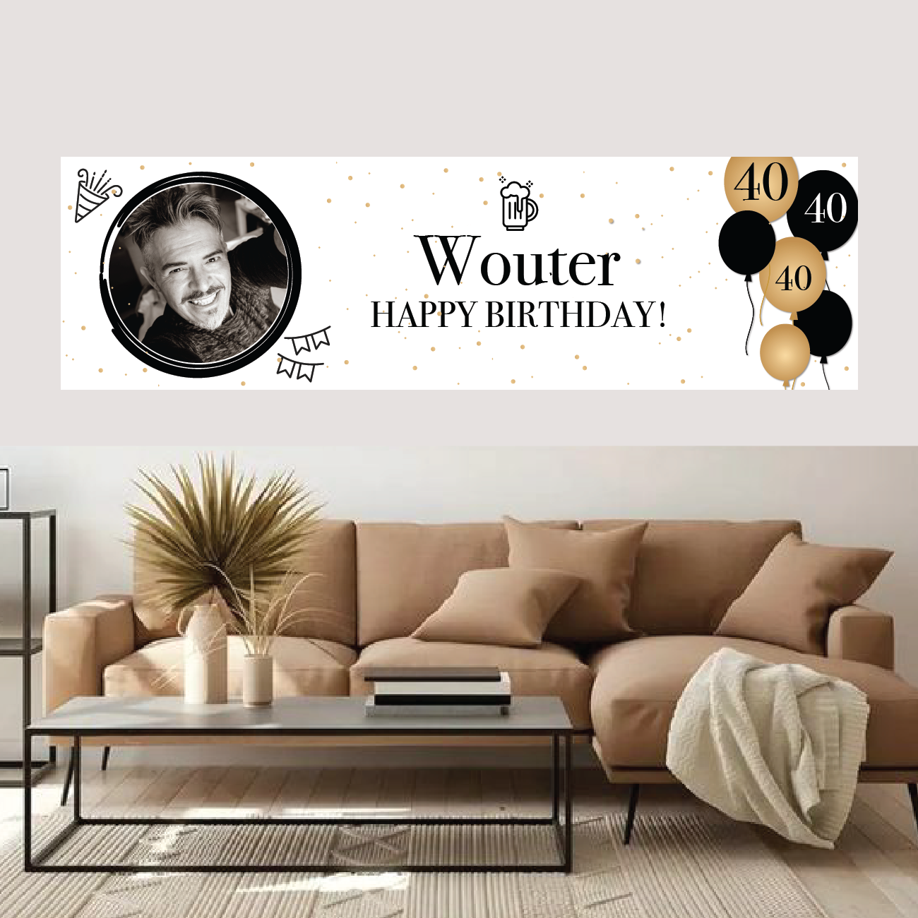 Spandoek Verjaardag 40 jaar