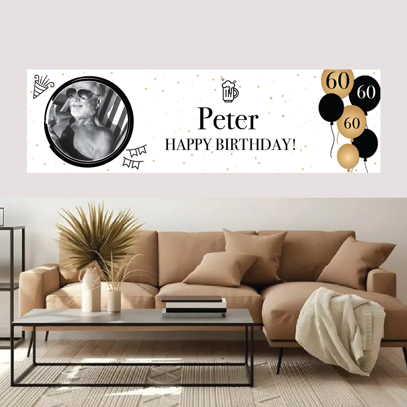 Spandoek Verjaardag 60 jaar