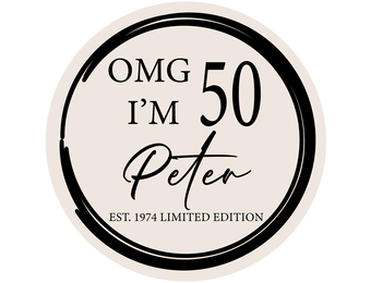 Sticker 50 jaar (5st)