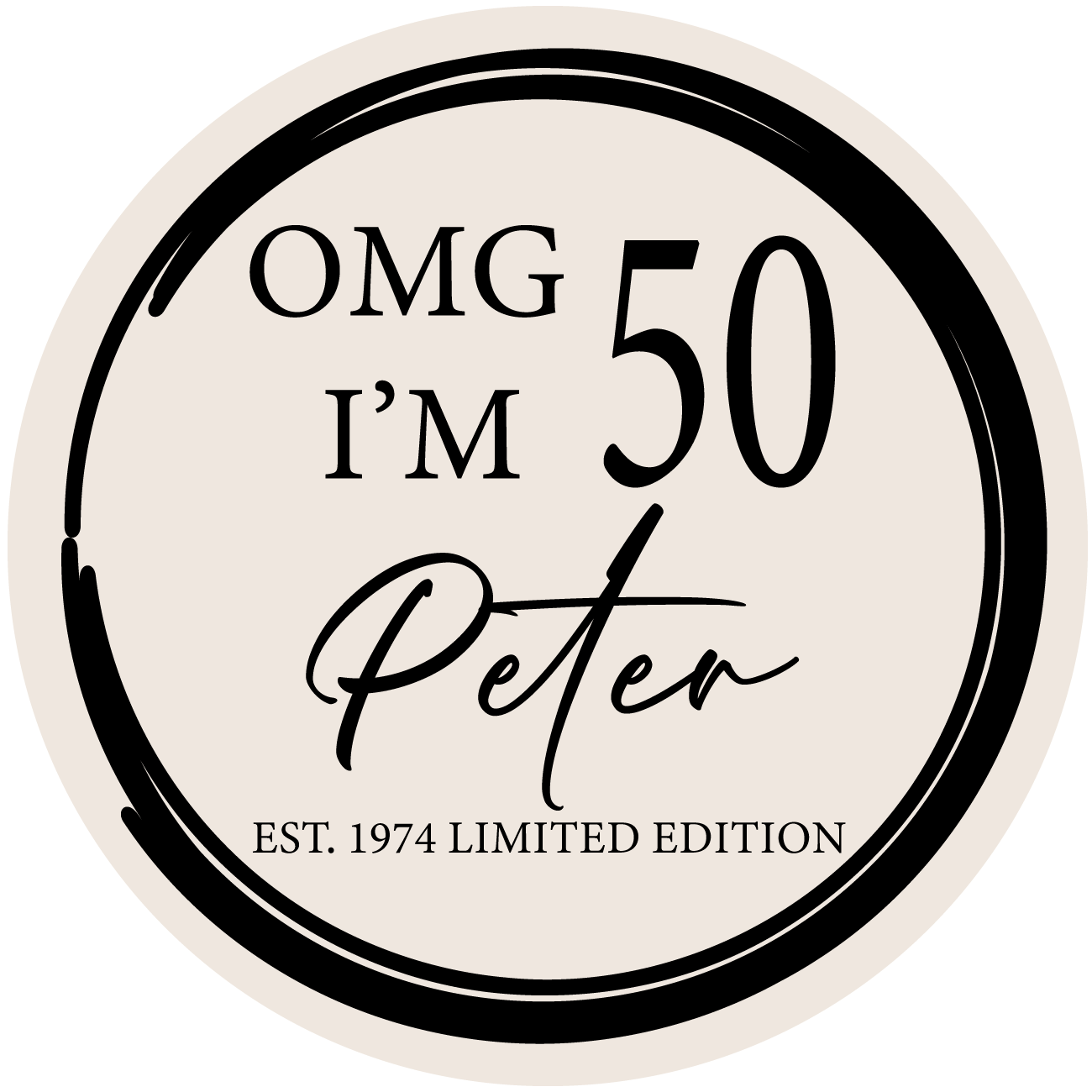 Sticker 50 jaar (5st)