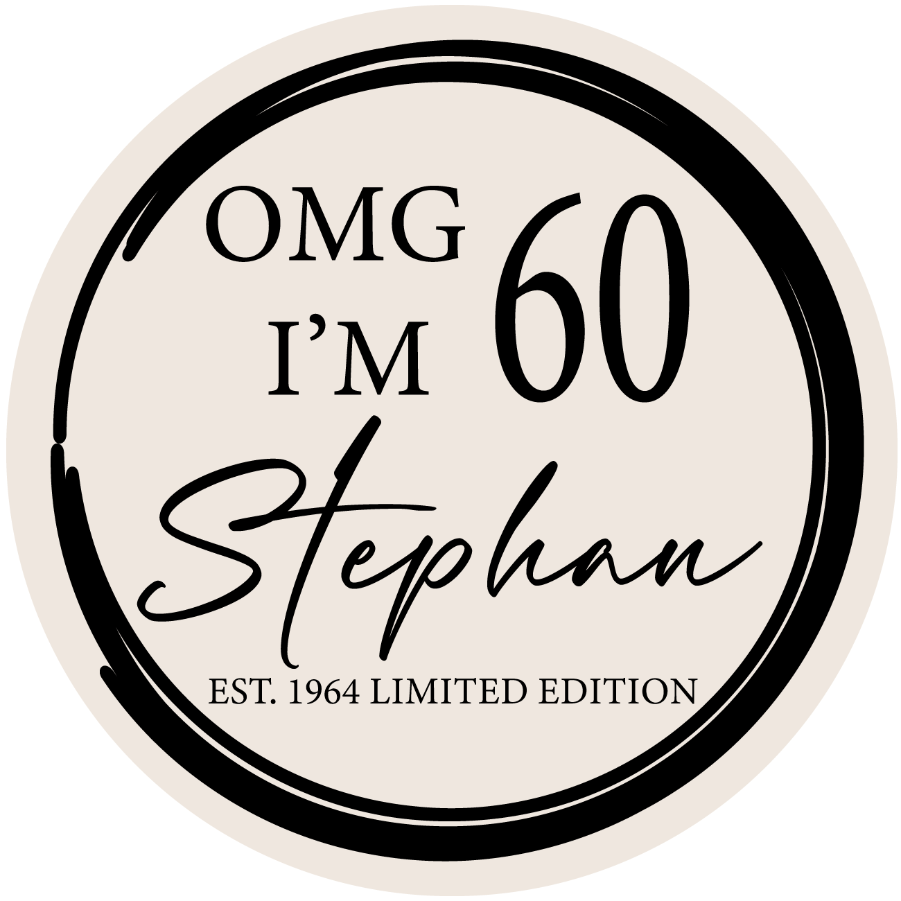 Sticker 60 jaar (5st)