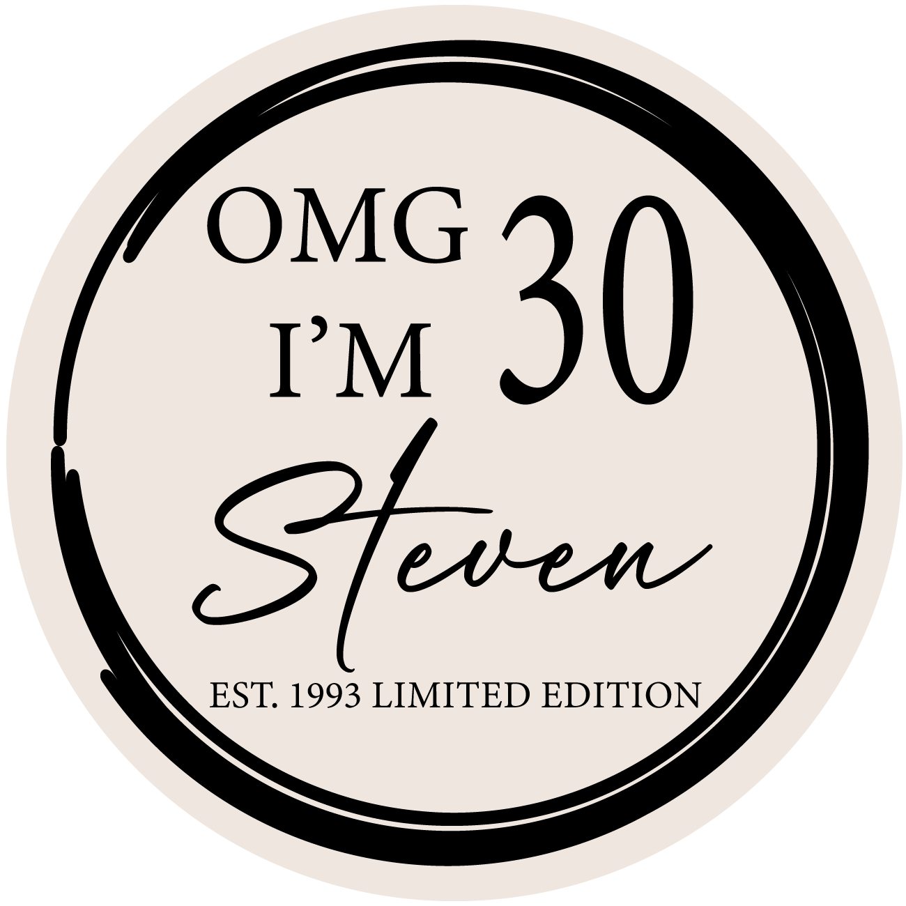 Sticker 30 jaar (5st)
