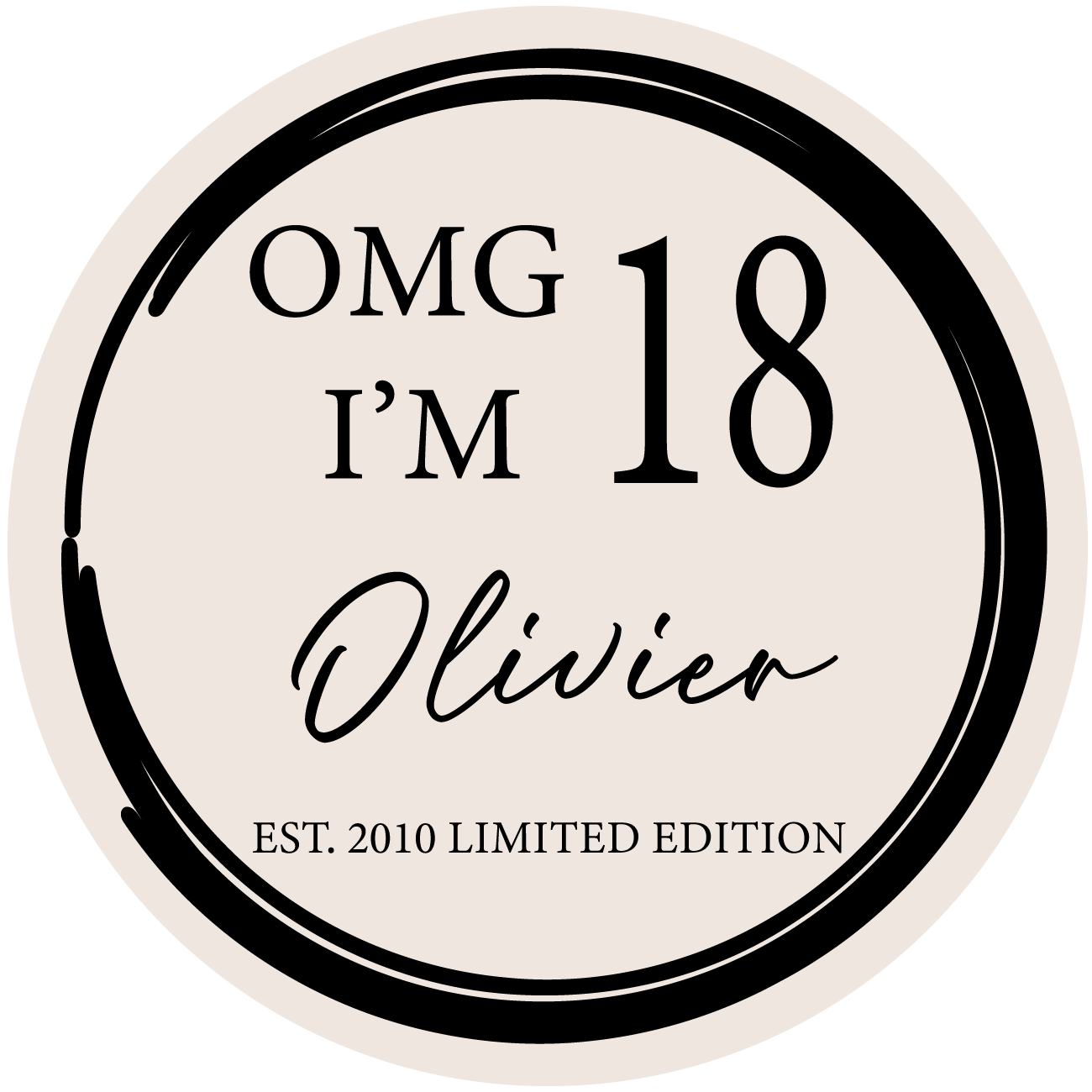 Sticker 18 jaar (5st)