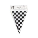 Slinger vlaggen geblokt zwart wit (10M)