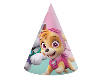 Paw Patrol Pink feesthoedjes Sky & Everest (6st)