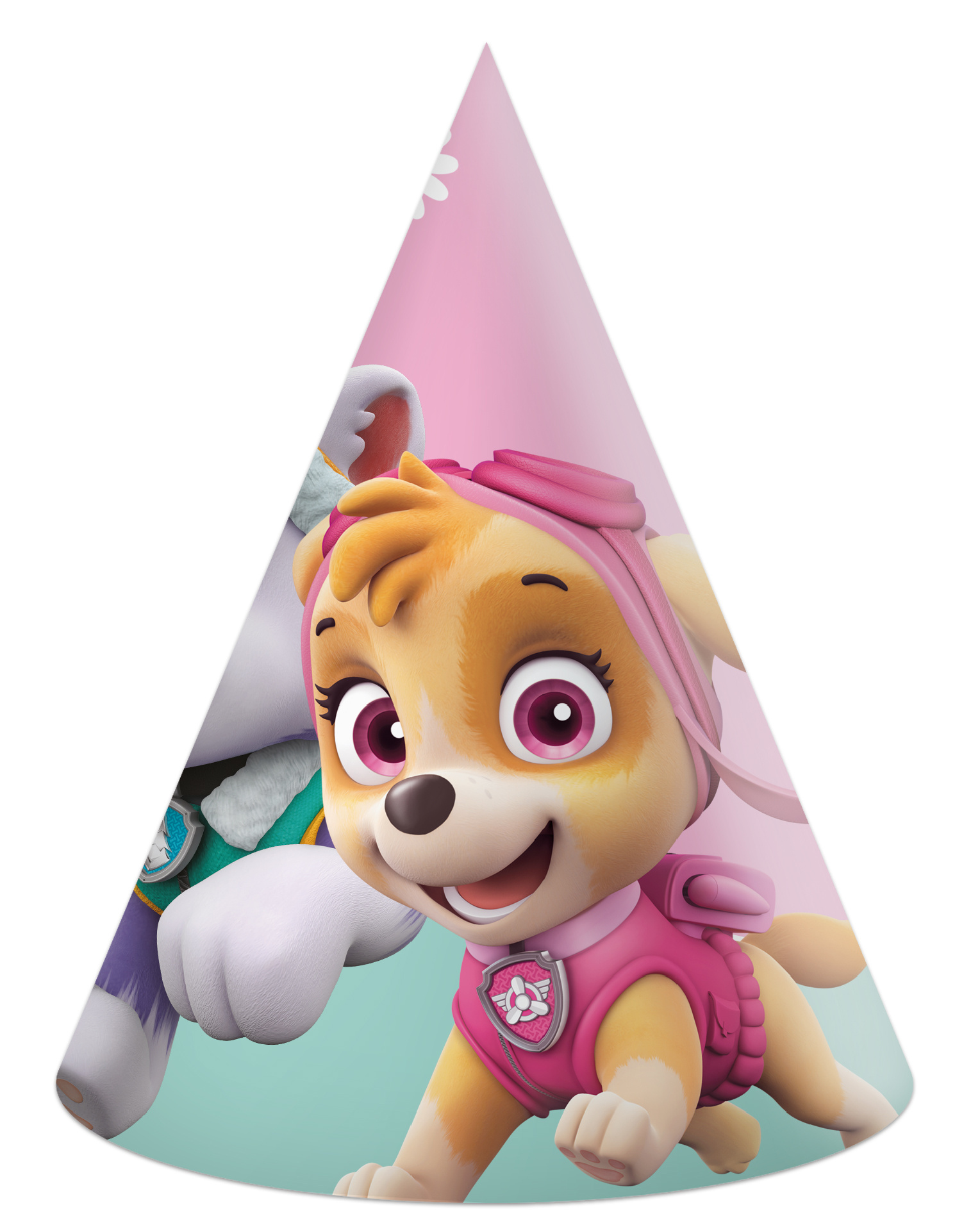 Paw Patrol Pink feesthoedjes Sky & Everest (6st)
