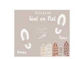 Sinterklaas Schoenzet mat met Naam (herbruikbaar)
