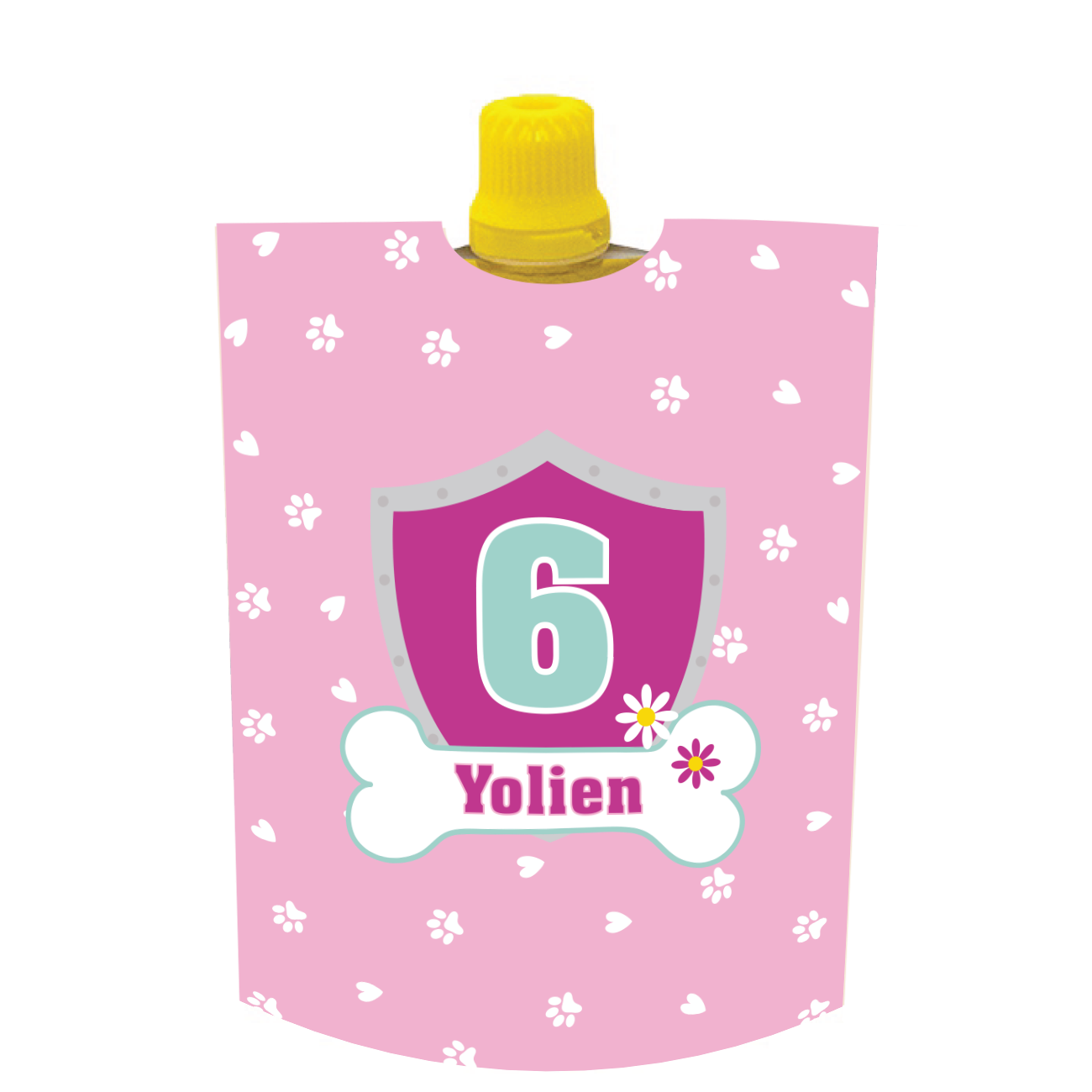 Printable knijpfruit  Paw Patrol Pink