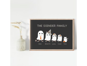 Poster Halloween Familie Portret