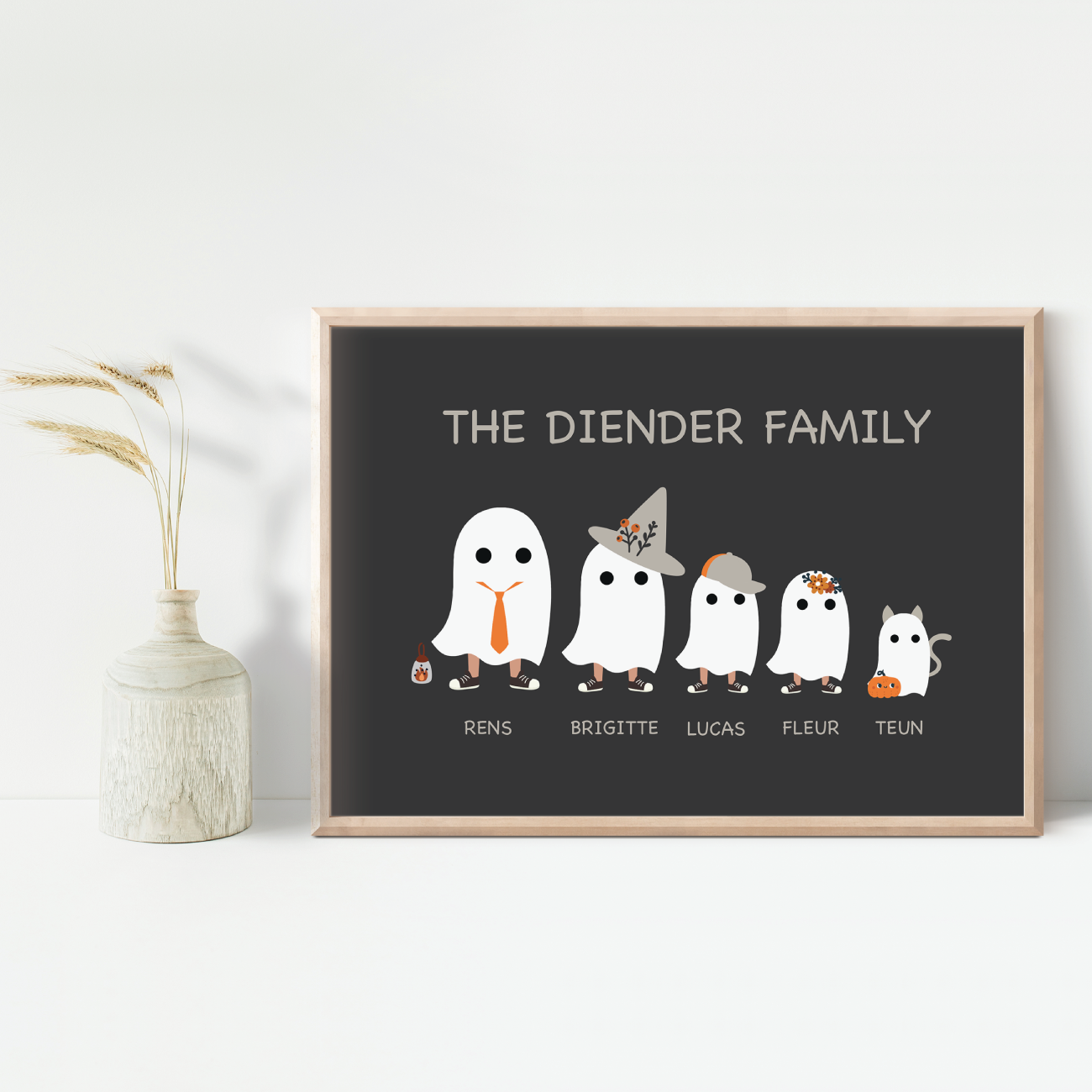 Poster Halloween Familie Portret