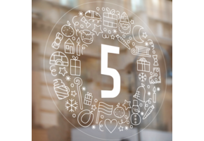 Sinterklaas raamsticker 5 december (herbruikbaar)