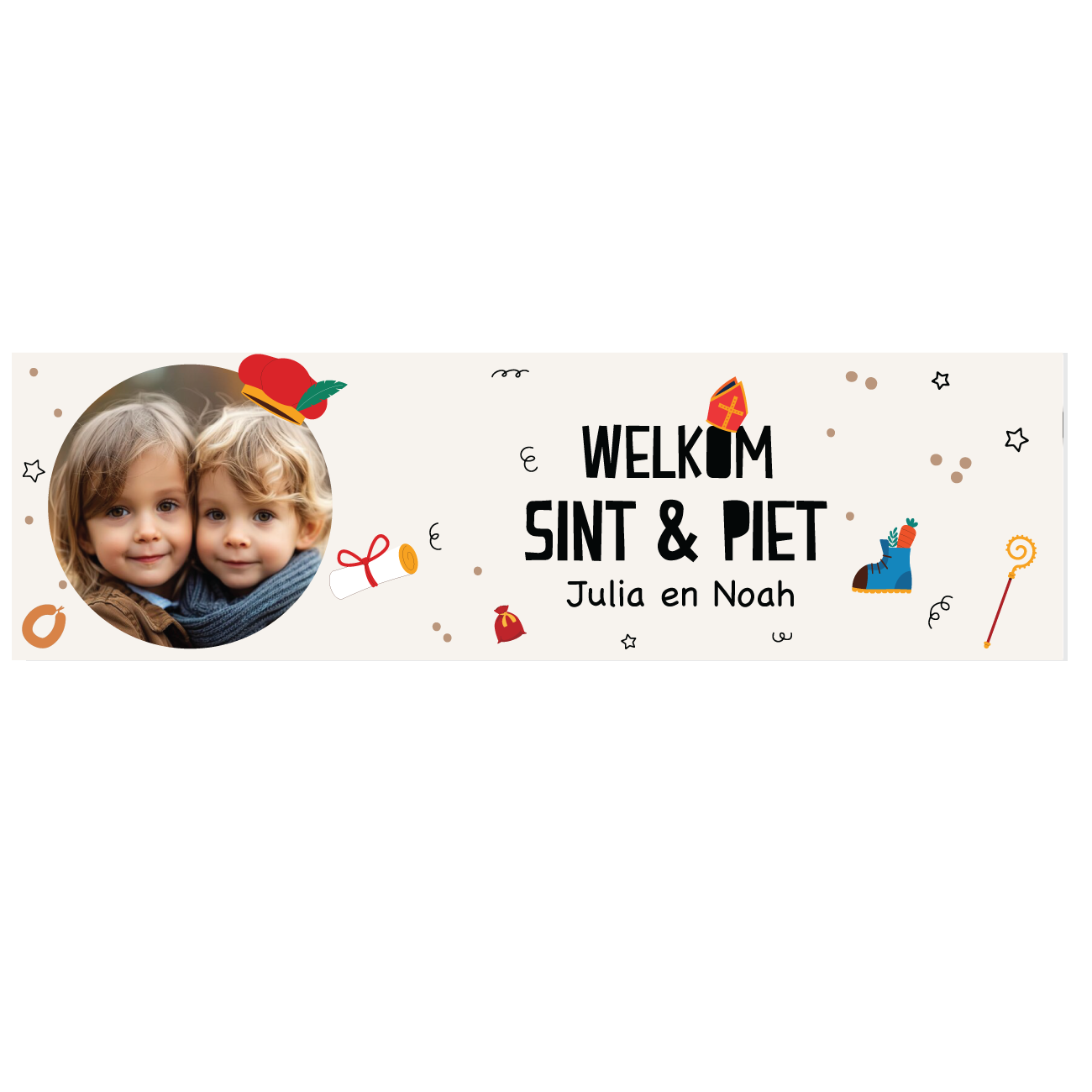 Spandoek Welkom Sint & Piet