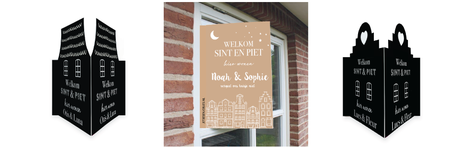 Sinterklaas raamborden