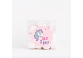 Traktatiedoosje gepersonaliseerd Unicorn (5st)