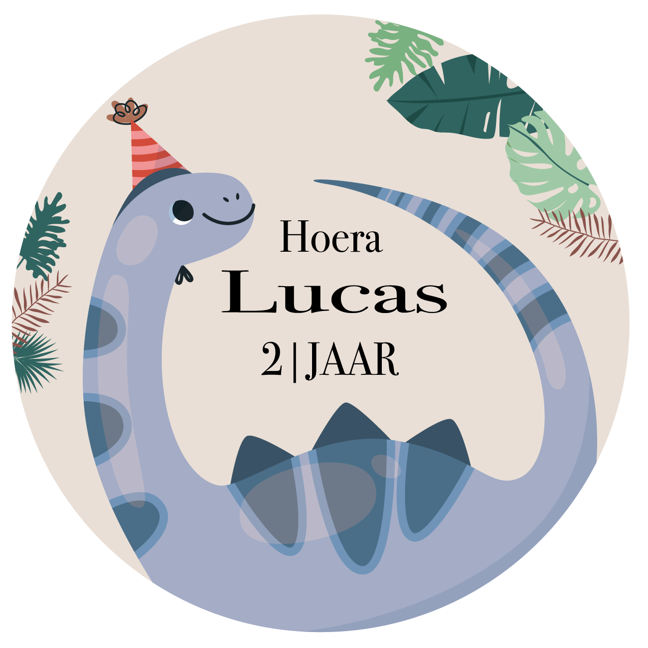 Etiket Dinosaur Kingdom (5st)