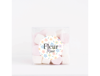 Traktatiedoosje gepersonaliseerd Daisy Pastel (5st)