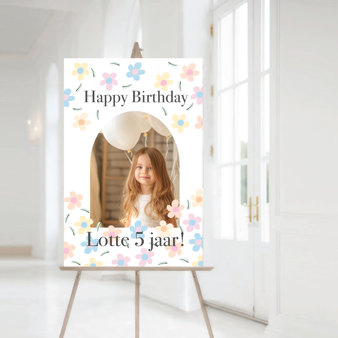 Welkomstbord Daisy Pastel