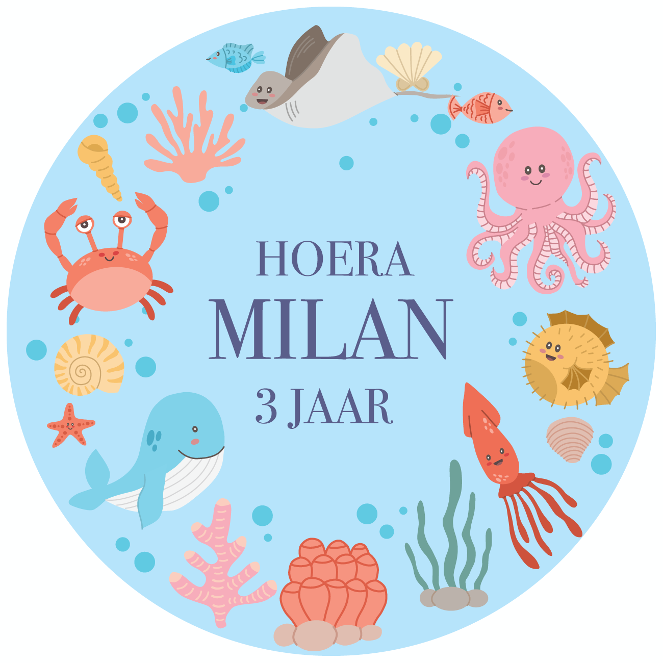 Etiket oceaan (5st)