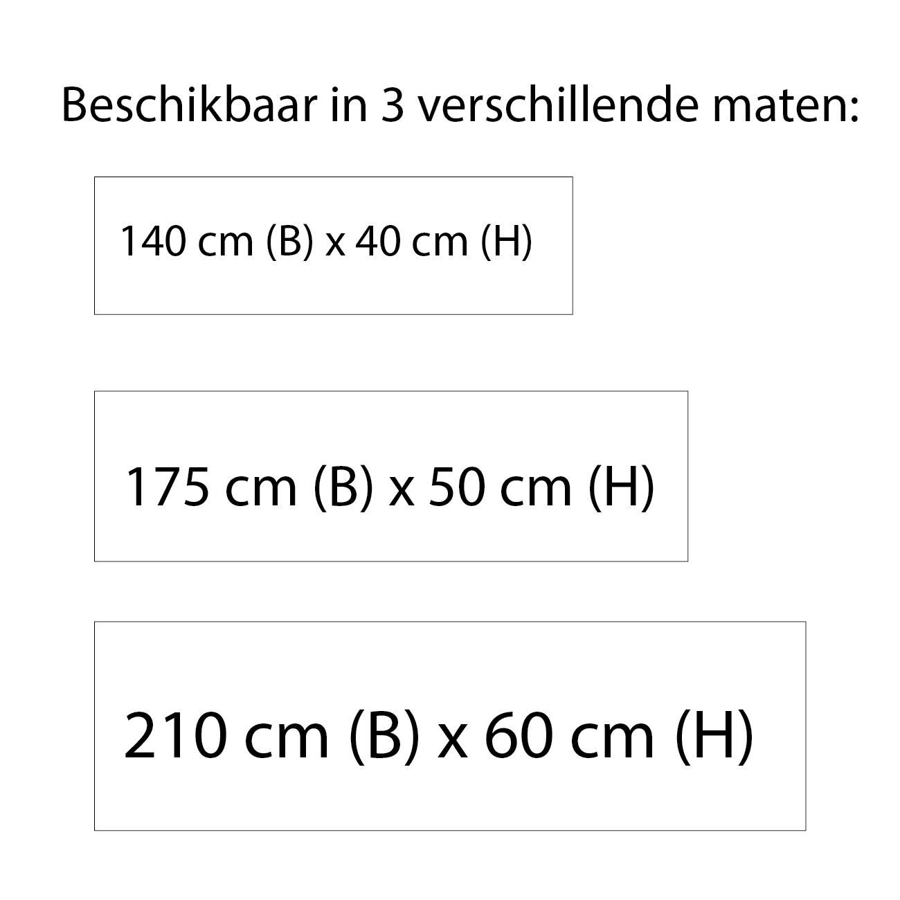 Spandoek Eigen Ontwerp 140 x 40 cm