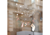 Raamsticker Kerstslinger (herbruikbaar)