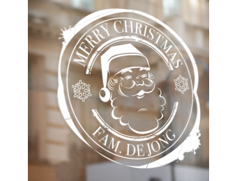 Raamsticker Santa (herbruikbaar)
