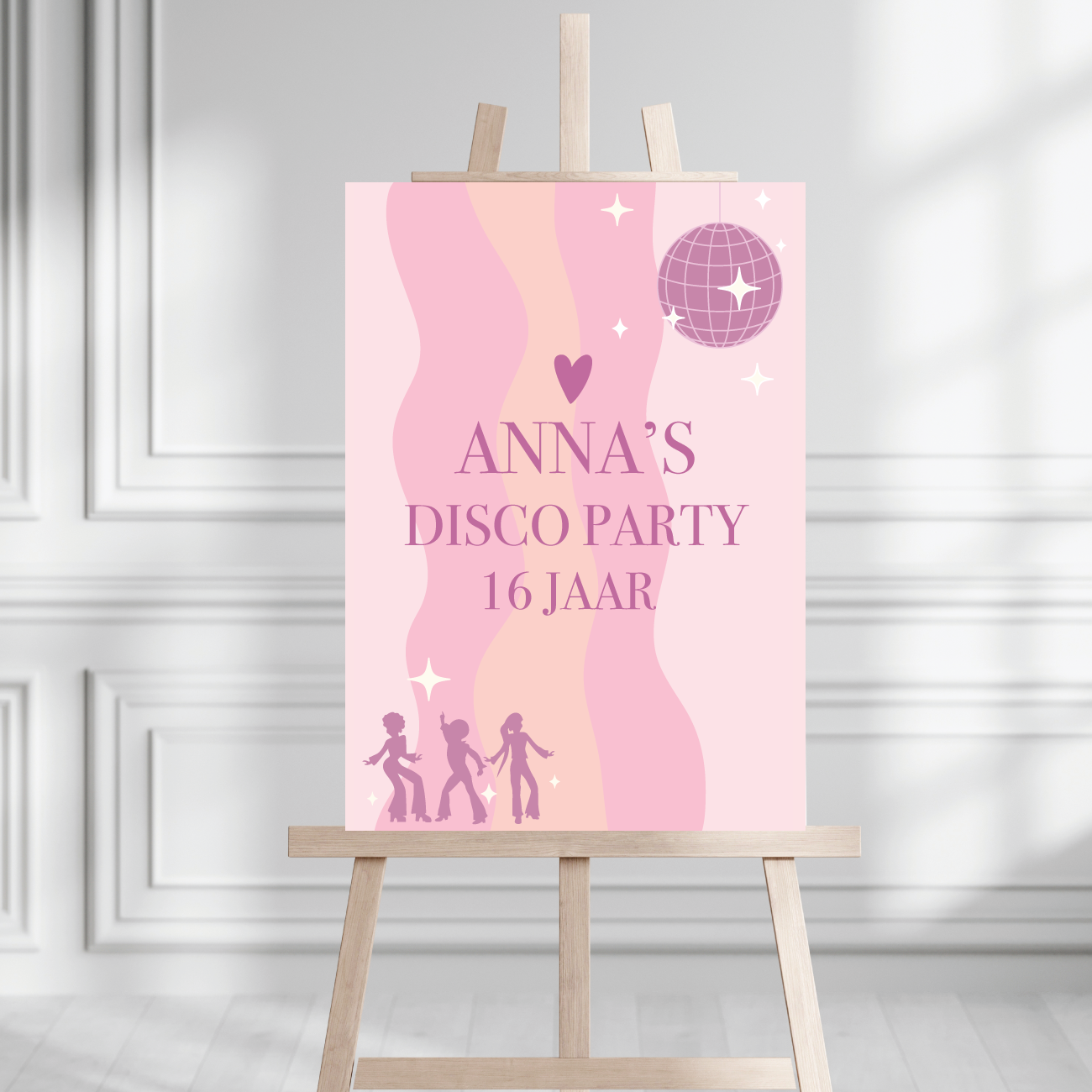 Sweet 16 Welkomstbord Disco