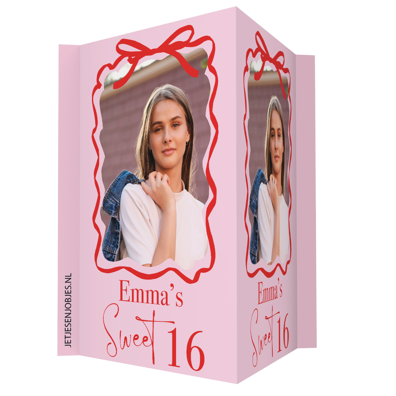 Sweet 16 Raambord XL Strik met foto