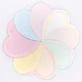 Gebaksservetten pastel hearts (16st) Meri Meri