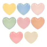 Borden pastel hearts (8st) Meri Meri