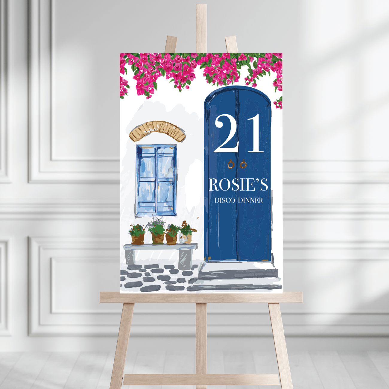 21 Diner Welkomstbord Gepersonaliseerd Mama Mia