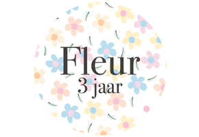Traktatie sticker Daisy (5st)