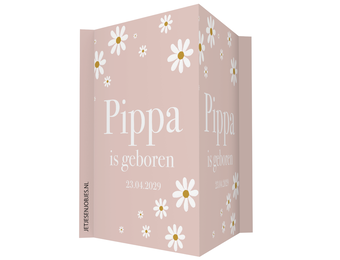 Geboortebord XL Daisy Blush