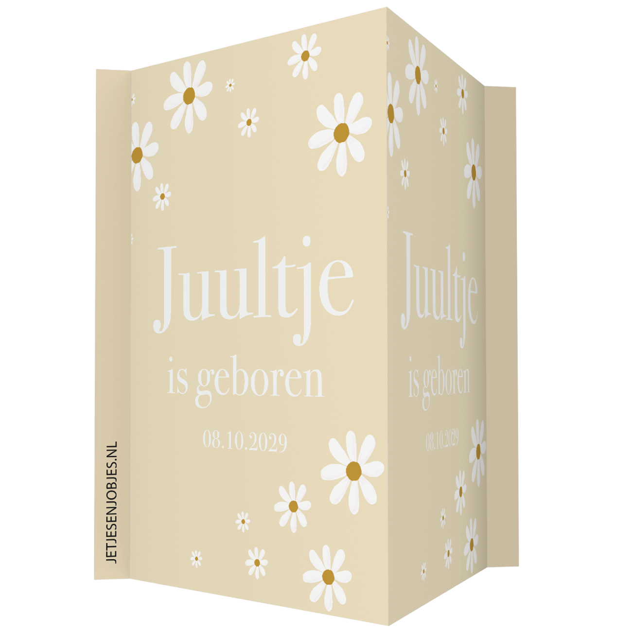 Geboortebord XL Madelief