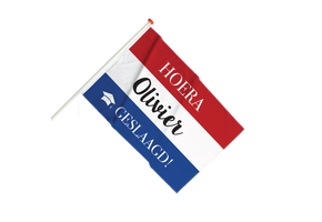 Vlag Geslaagd met Naam