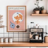 Poster Breakfast Croissants & Coffee