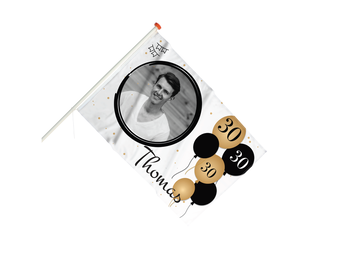 Vlag Verjaardag 30 jaar met foto