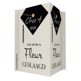 Raambord Geslaagd XL Afstudeerhoedje met naam