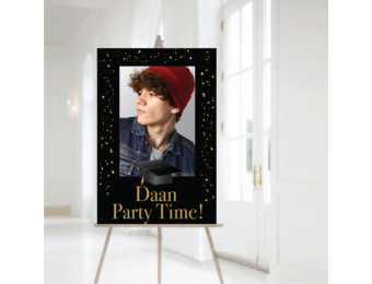 Welkomstbord Geslaagd met foto