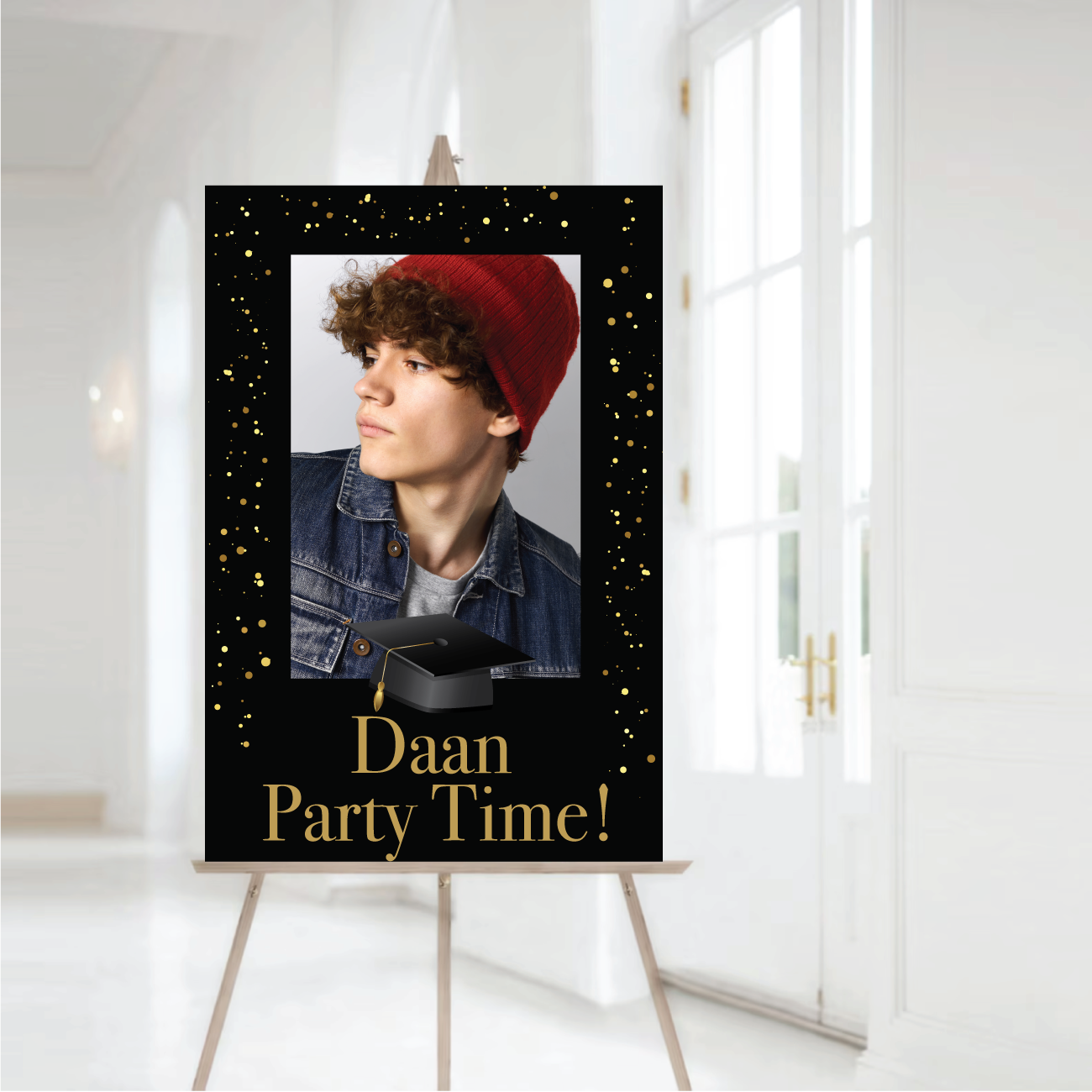 Welkomstbord Geslaagd met foto