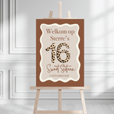 Sweet 16 Welkomstbord Safari
