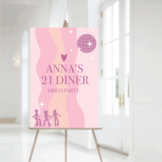 21 Diner Welkomstbord Disco