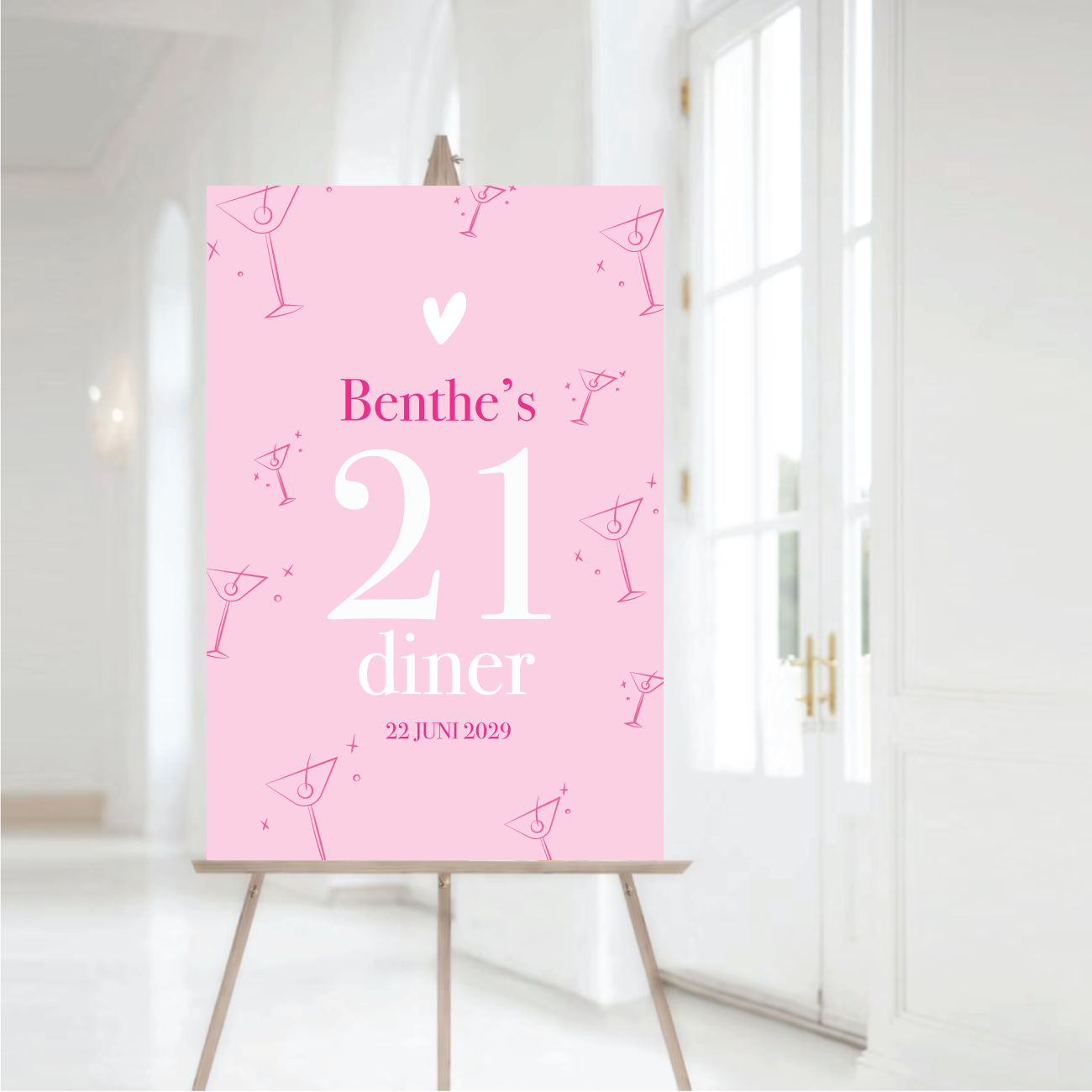 21 Diner Welkomstbord Cocktails