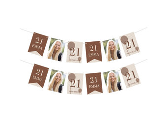 21 Diner Slinger crème gepersonaliseerd (18st)