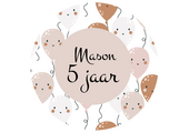 Traktatie sticker ballonnen (5st)