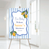 Welkomstbord Babyshower met naam Ciao Baby – gepersonaliseerd – babyshower decoratie