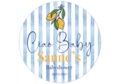 Babyshower sticker Ciao Baby 45 mm (5st)