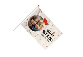 Sinterklaas vlag met foto en naam